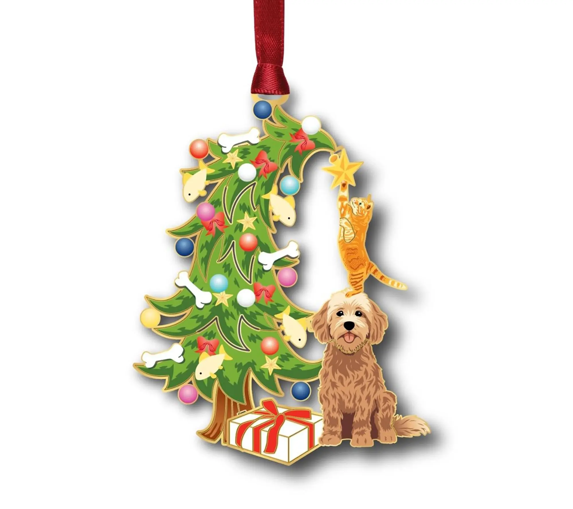Beacon Designs Cat & Dog Decorating Ornament