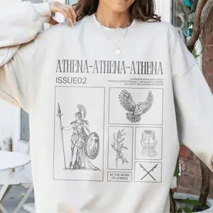 Athena Sweatshirt Camp HalfBlood Shirt Percy Jackson Merch Athena Goddess Shirt Literature Shirt Spqr Poseidon Hades Aphrodite Persephone