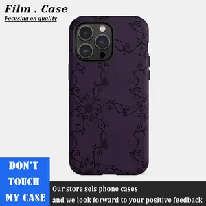 Whimsyth Purple Vines Protective case, fun design, compatible with iPhone 17 Pro Max, 17Air, 16 Pro, 15 Plus, 14, 13, 12 and 11, TPU full screen, shockproof, stylish, scratch-resistant, soft silicone material, drop-proof
