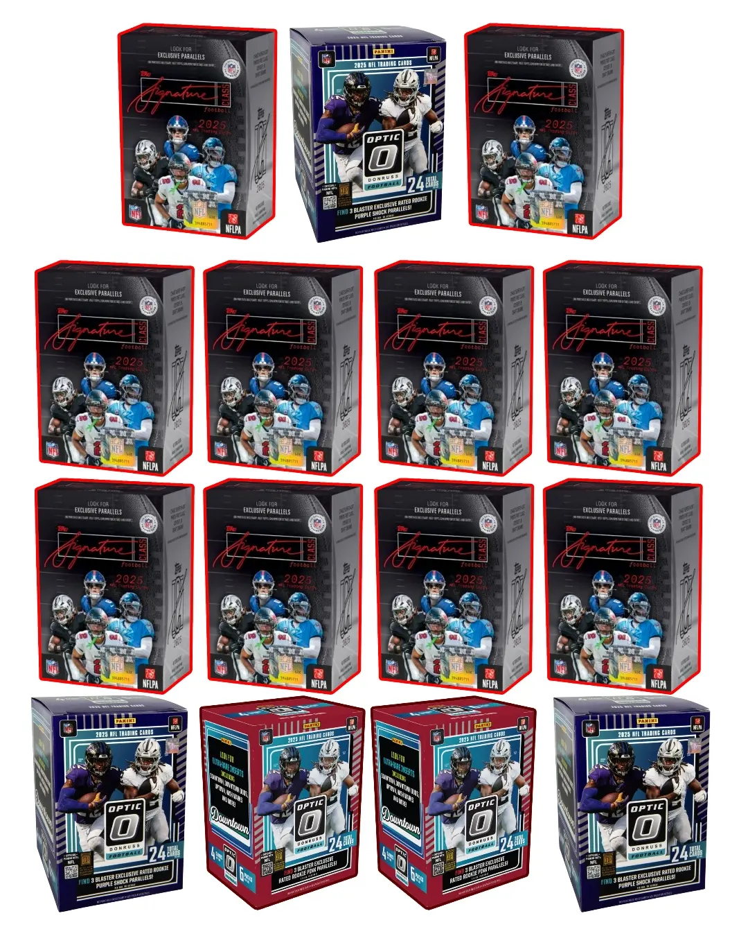 #778 15 box PYT Break Topps Signature Class & Optic Boxes