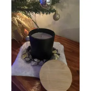 Classic Jar Candles Hand-Poured Black Glass 10oz with 9 Delightful Scents Lavender, Eucalyptus, Mint, Coconut Vanilla, Cinnamon, Fresh Linen, Apple Pie, Pecan Pie, Ylang-Ylang