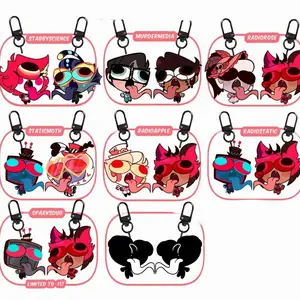 24 Ops (NOT COMBO 24) Hazbin Hotel Connecting Acrylic Keychains