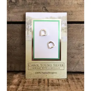 english stirrup earrings
