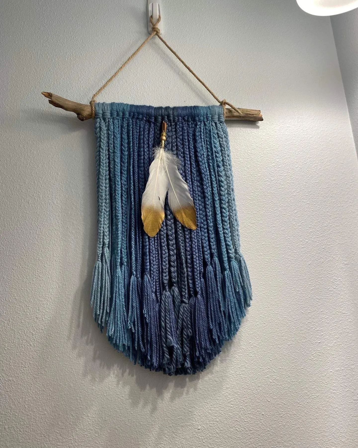 Puget Sound Driftwood Boho Wall Art Decor - Handmade, 16x26 Inches