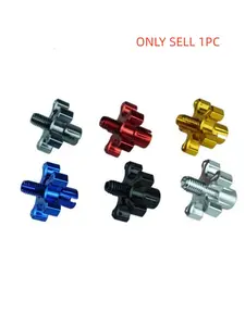1pcs 8m Motorcycle Clutch Adjustment Screw, Blue Gold Titanium Silver Color, Durable & Reliable Design