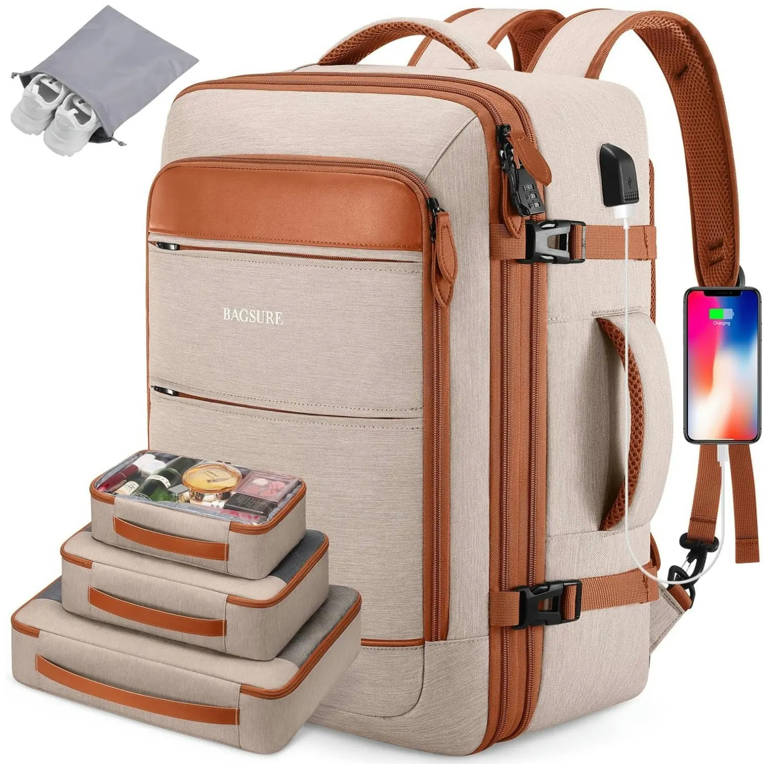 backpacks travel hide straps Tortuga Expandable Backpack soft handle Lineage Travel Backpack | Backpacks