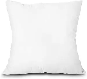 Throw Pillow Insert – Lightweight Soft Polyester Down Alternative, Machine Washable Sham Stuffer in White