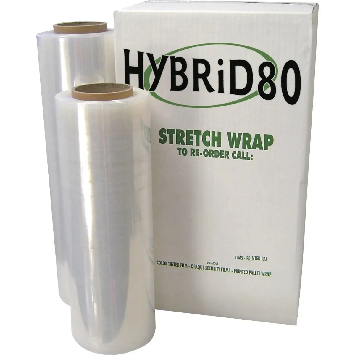 WP WPLHYB58 18 x 1500 ft. 0.5 mil HYBRiD80 Pallet-Tite Hand Wrap - Clear - 64 per Pallet - Pack of 4