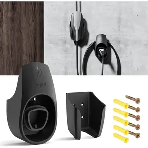 for Tesla Charger Holder Charging Cable Organizer with Charger Slot for Tesla Motors Wall Mount Connector Bracket Adapter Fit for Model 3/Y/S/X