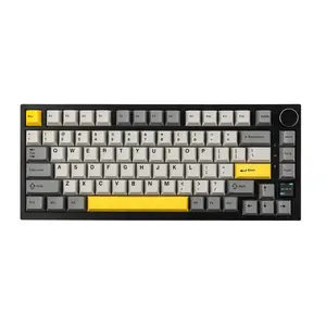 Ajazz AK820 Pro 75% Gasket-mounted Wireless Mechanical Keyboard Hot-Swappable South-Facing RGB Backlight Tri-Mode 2.4Ghz/BT5.1 /Type-C Gaming Creamy Keyboard Custom gaming accessories FallFreshness