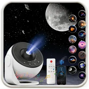Galaxy Projector Pro for Bedroom, 13 in 1 Planetarium  Projector with   & White Noise,Remote Control,Ceiling Night Light with Timer,LED Space Galaxy Lam for  Adults Room