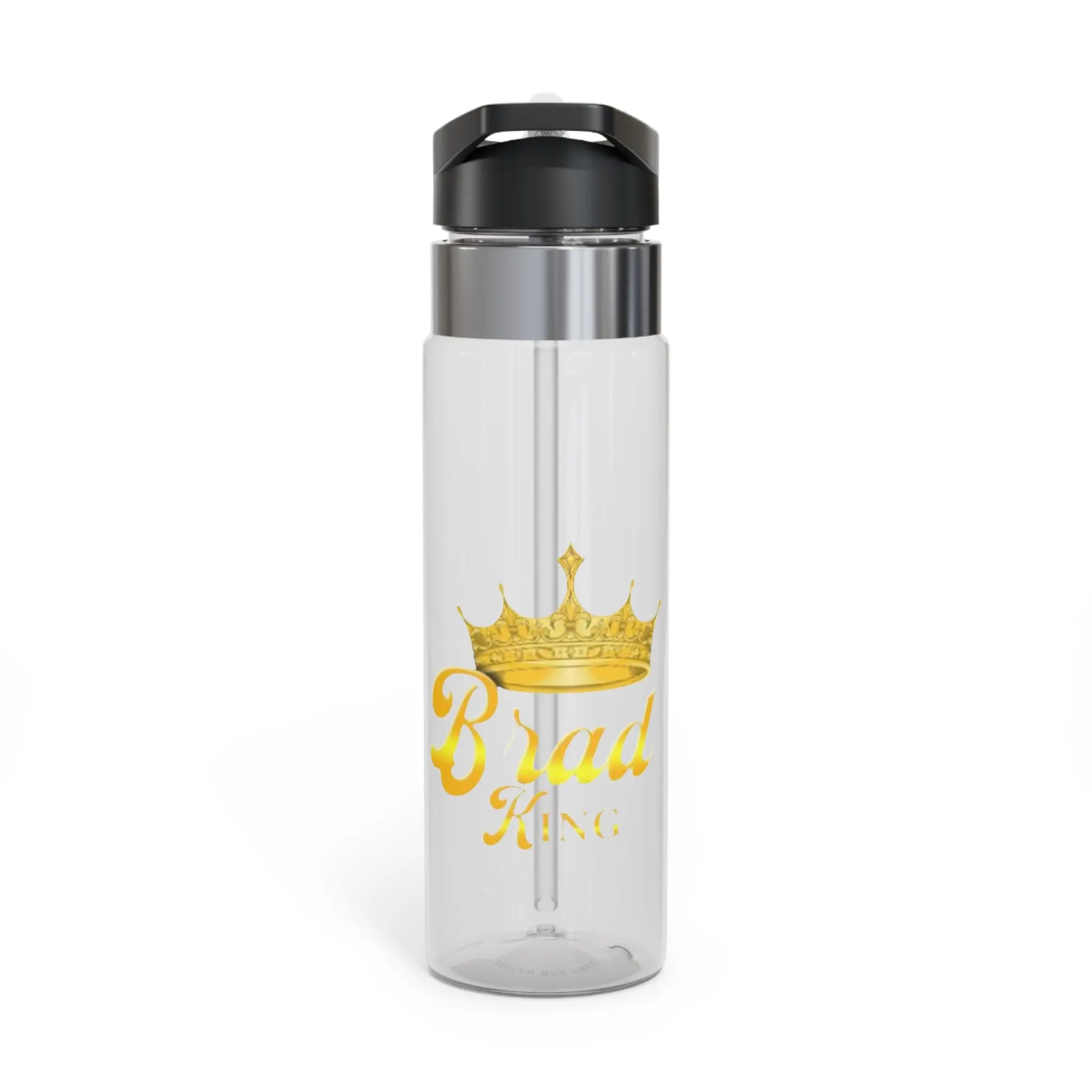 20oz Tritan Sport Bottle — Gold Crown "Brad" Personalized Water Bottle