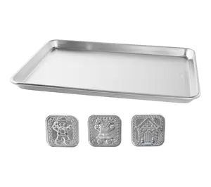 Nordic Ware Naturals 1/2 Sheet Pan & Gingerbread Cookie Stamps