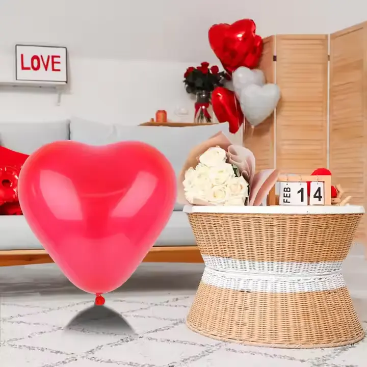 US Stock 5PC 30CM Red 'I Love You' Latex Balloon Light Disposable Party Decoration Halloween Graduation Festival Celebration