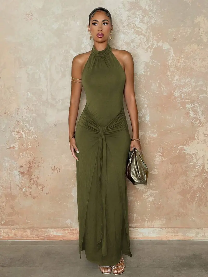 green turtleneck dress - TikTok Shop green turtleneck dress - TikTok Shop