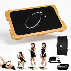 Resistance Band  Board Set -  Exercise Platform for  Gym Workouts, Strength  & Physical  with Door Anchor, Handles & Carry Bag