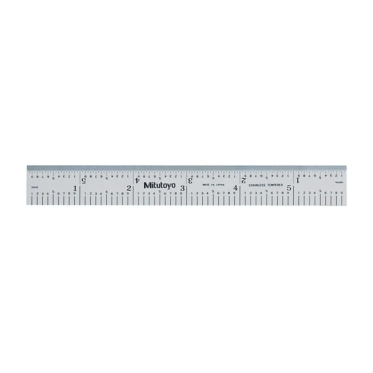 Mitutoyo 182-107 High-Quality Steel Rule - 6 in x 150 mm, 0.1s-50s, Dependable Houseware for Home Needs, Great Quality Office Measuring Supply