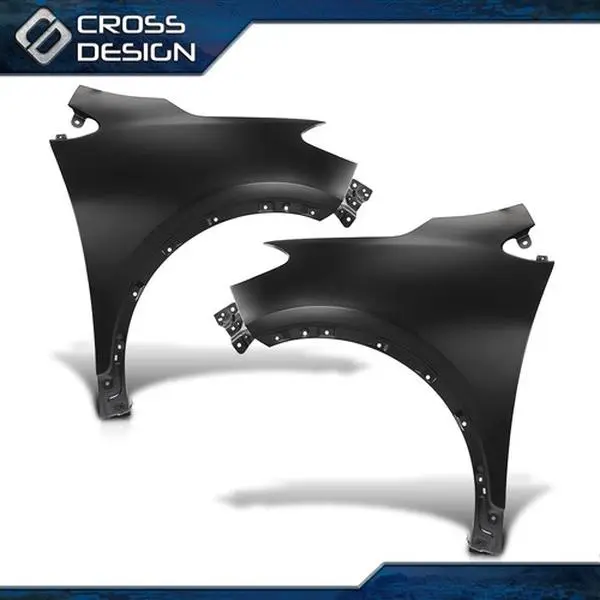 CROSSDESIGN Steel Front Fenders for 2013-2016 Buick Encore, Front Left-Right Side, Crash Support, Pre-Drilled, Primed Surface, Part Numbers 95031571 95031570, Car Exterior Mud Flap & Splash Guard Accessory