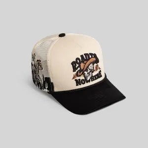 Field Grade Road To Nowhere Mesh Trucker Hat | trucker hat | twill | mesh back | snapback | adjustable | embroidered | casual | unisex | dad hat | outdoor | streetwear | Trendy Hat 2026 | Streetwear Headwear | Fashion Cap | Summer Hat | Outdoor Cap