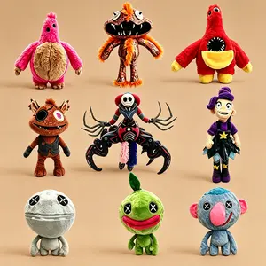 Wrongside Outimals Poppy Playtime Plush Toy Set - 9.8 inch The Prototype, Lily Lovebraids, Chum Chompkins, Giblet, Gutter Plush, Doodle Bones, Bindle Boogie, Blanky Blankz Stuffed Animals, Horror Game Collectible Soft Dolls, Gift for Fans