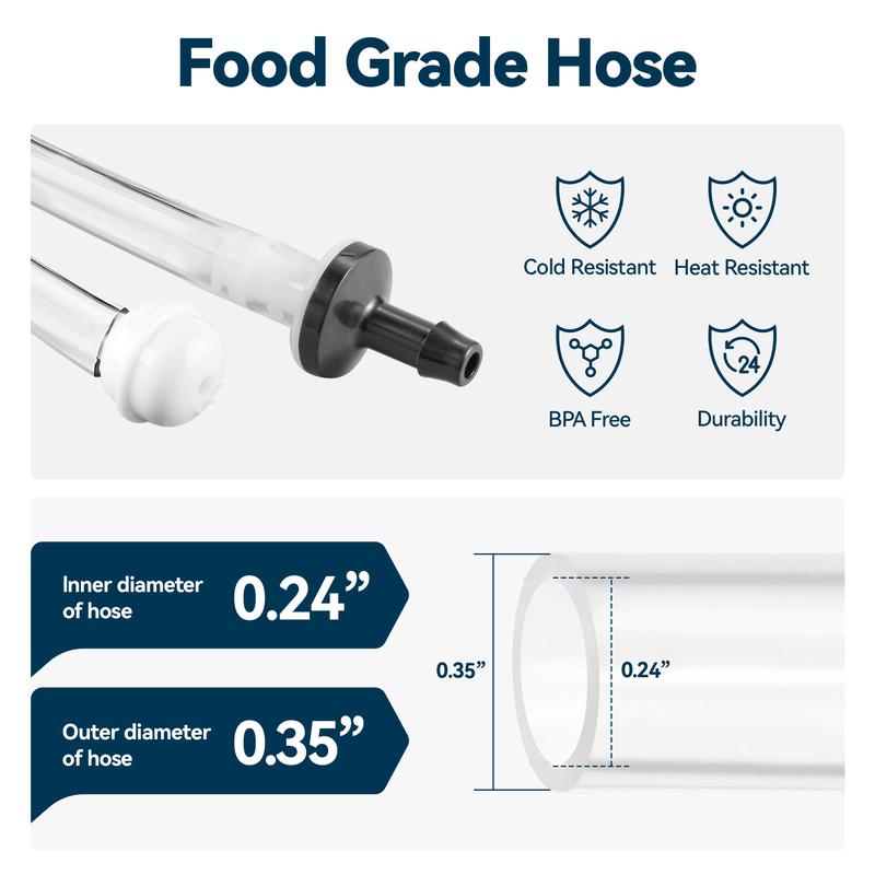 Kitchen Hack - Sink Soap Dispenser Tube Kit, with 47" Tube Hose and Check Valve for Prevent Backflow for Countertop Dispensador De Jabon de Cocina Kitchen Sink Accessories Home Goods Water White Silicone Bottle Container Installation Pump Outdoorfun Kitchen Hack - Sink Soap Dispenser Tube Kit, with 47" Tube Hose and Check Valve for Prevent Backflow for Countertop Dispensador De Jabon de Cocina Kitchen Sink Accessories Home Goods Water White Silicone Bottle Container Installation Pump Outdoorfun