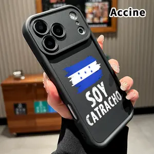 Phone Case for iPhone 17 Pro Max 16 Plus 15 14 13 12 11 Air E Honduras Pride Pattern Shockproof Silicone TPU Bumper Drop Protection Soft Cover