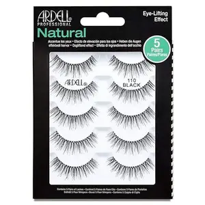 Ardell Natural 110, 6 pair False Eyelashes for Eye-Lifting Effect Lightweight Ardell Natural 110, 6 pair False Eyelashes for Eye-Lifting Effect Lightweight