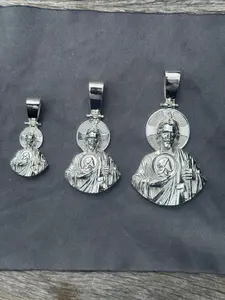 925 Silver 3D San Judas Pendant