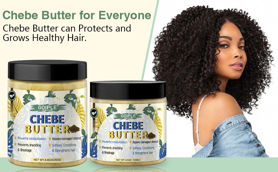 Chebe Hair Butter for Growth and Thickening Deep Moisturizing Hair Grease Natural Conditioner for All Hair Types Shampoo Blend,2 Pack,valentine's day gifts for her/him,valentine's day gifts for her/him