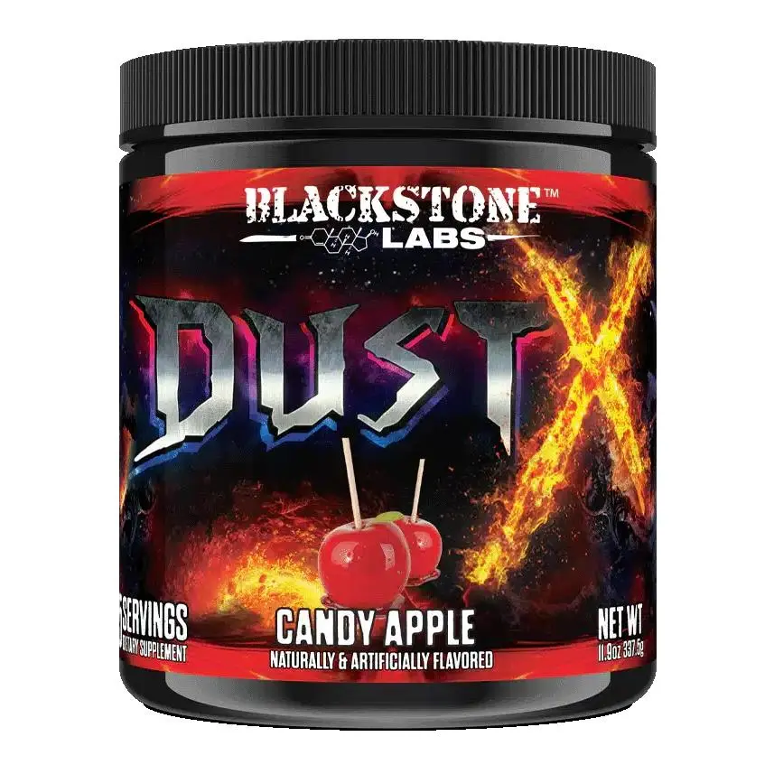 BLACKSTONE LABS Dust X Pre-Workout Powder - Dietary Supplement for Fitness - Hardcore Formula with Nitric Oxide for Explosive Energy, Intense Muscle Pumps, Focus & Endurance - 25 Servings
