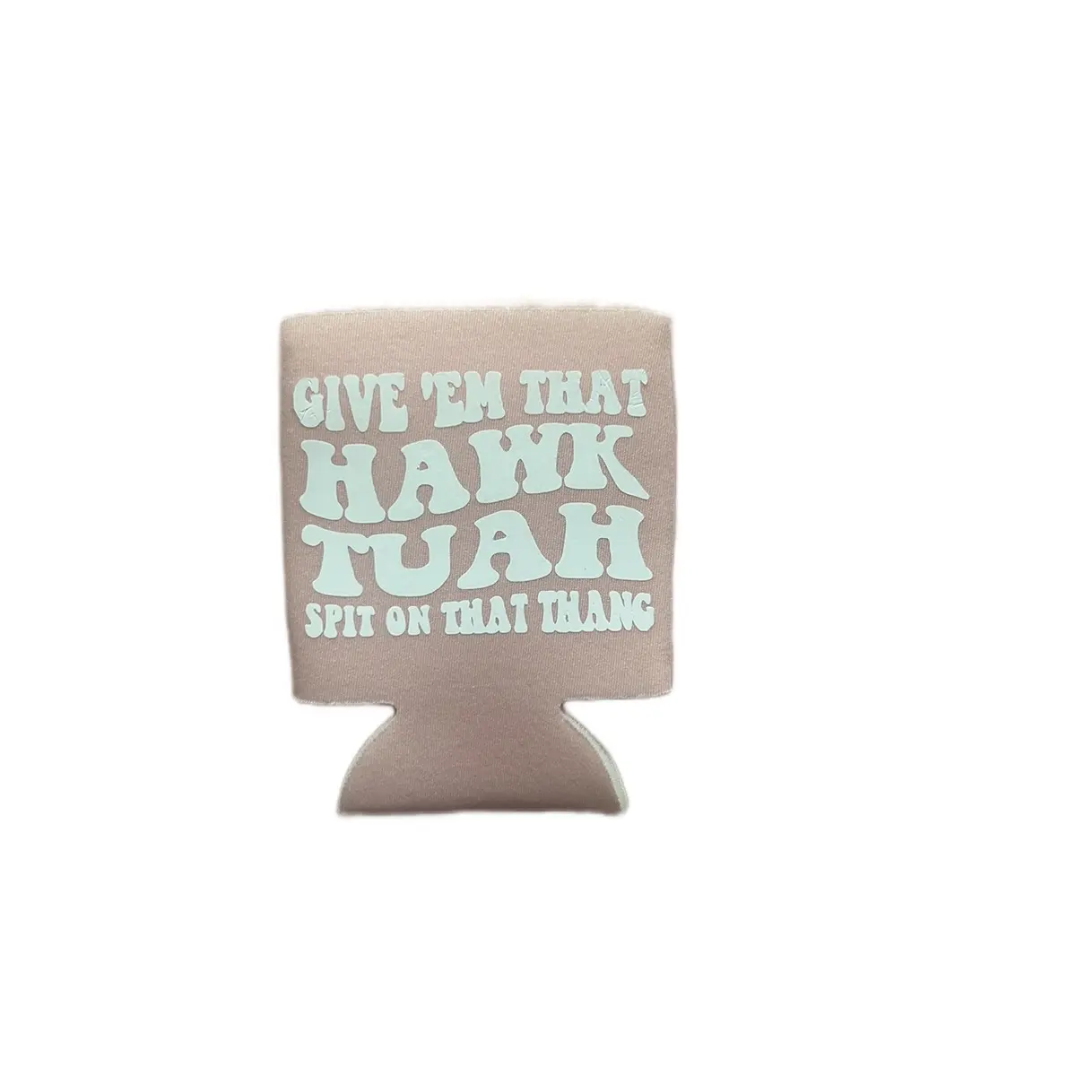 Hawk tuah pink koozie