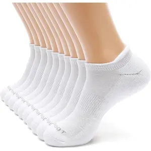 Men's/Women's 5-10 Pairs Athletic Cushion Running Performance Heel Tab Ankle Socks, Multipack