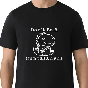 Men's Cartoon Dinosaur Print Round Neck Tee, Regular Fit Casual Comfy Short Sleeve T-shirt for Daily Wear, Athletic Letter Print Men's Summer Clothes, Sporty T Shirt, Athletic Fashion Activewear