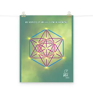 The Metatron Cube Photo paper poster
