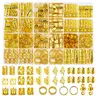 Women's 280 Pcs Durable Metal Boho Bling Hair Fashion Accessories Set - Adjustable Flexible Cuffs, Dreadlock Beads, Earrings, Bracelet, Gentle on Hair, Wear-Resistant, Ideal for Braids, Anniversary, Christmas Gifts