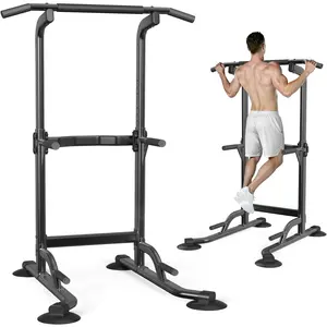 Power Tower Pull Up Bar Station, 450LBS  Power Tower  Heavy-Duty Fitness Equipment for  Gym