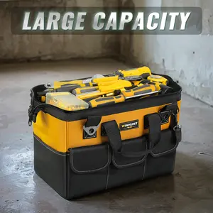 Electrician Tool Bag Wh064, Portable Tool Bag, Oxford Cloth Construction, Durable Handheld Storage Solution for Tools & Equipment