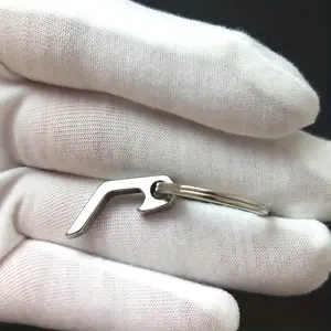 Alloy Beer Bottle Opener Keychain, Creative Pocket Keyring Pendant, Portable Funny Beer Bottle Opener for Daily Use