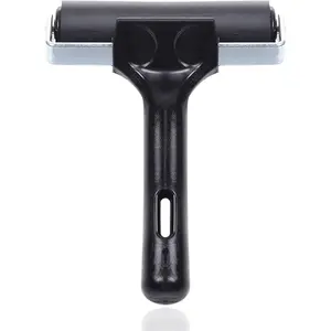4-Inch Rubber Brayer Roller for Printmaking, Manual Roller Tool for Printmaking/Wallpaper/Gluing Application/Painting/Craft