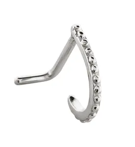 18G Beaded Line Nose Curve