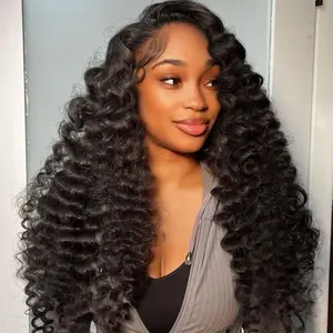 [NEW IN] OQ HAIR Loose Curly Wear Go Half Wig 250% Density Seamless 3 In 1 Flip Over Wig Invisible Hairline Glueless Human Hair Wigs Loose Deep Beginner Friendly Vacation Hair Blend Natural Hair