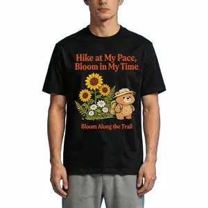 Keylife Funny Hiking Cute Out Of Breath T-Shirt , Sloth Club & Slow Hike Society, 100% Cotton