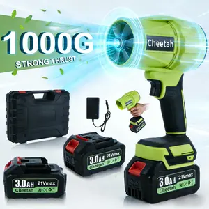 Cheetah Turbo Jet Blower,Leaf Blower, Violent Turbo Fan, Car Drying After Wash, Handheld Snow Blower, Cordless Turbo Power Air Duster, Home Improve,Garden Mainte Holiday Gifts(1 Charger + Plastic Toolbox Kit)