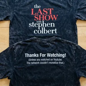 The Last Show With Stephen Colbert 2026 Wash Tee, Tshirt