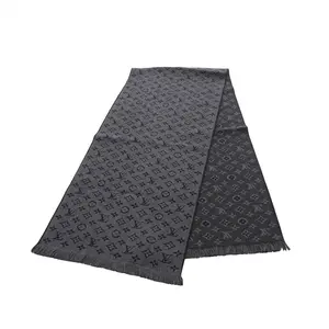 Pre-owned Louis Vuitton Wool Small Leather Goods Monogram Scarf