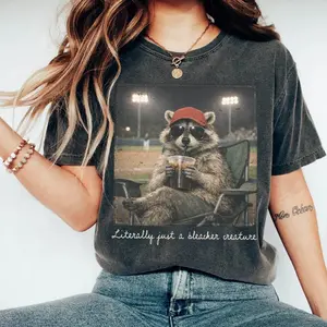 Comfort Colors Racoon Funny Ballfield Shirt, Baseball Mama Style Shirt, Softball Shirt, Travel Baseball Shirt Tournament, Softball Ball Mom Shirt