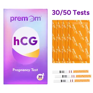 Premom Pregnancy Test Strips- 30/50 Pack Early Detection Pregnancy Test Kit Powered by Premom Ovulation APP for TTC Women