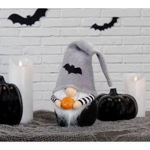 Northlight 9.5" Standing Gnome with Pumpkin Halloween Decor