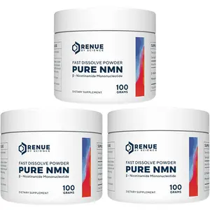 Renue by Science NMN (Nicotinamide Mononucleotide) Pure Powder NAD+ Supplement for Energy, Focus, Mitochondrial Health