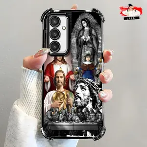 Suitable for [Galaxy S23 Fe] Jesus new stylish high-quality electroplated four-corner protective case affordable anti-drop and anti-fingerprint 995